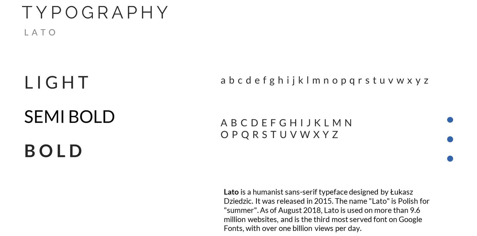 typography lato
