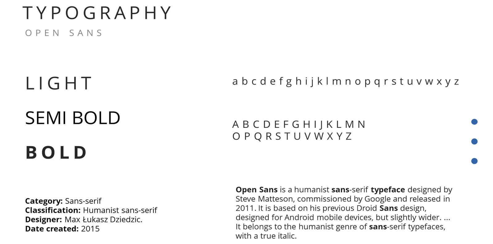 typography open sans